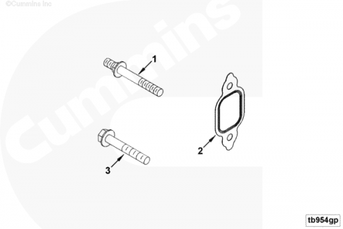  Cummins  Прокладка выпускного коллектора