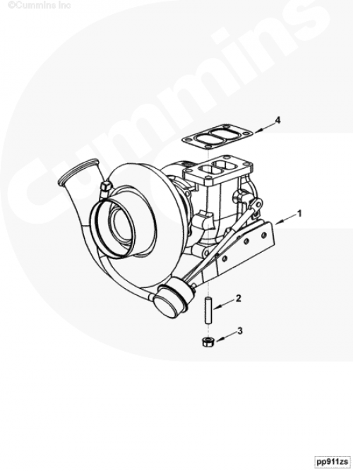  Cummins  Турбокомпрессор HX35W 