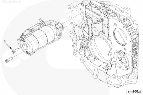 Cummins  Болт крепления стартера