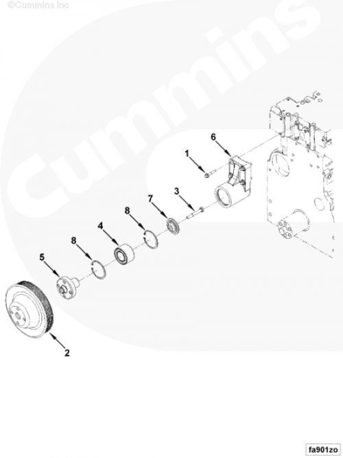  Cummins  Подшипник вентилятора