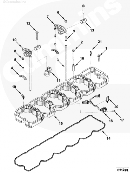  Cummins  Ось коромысел