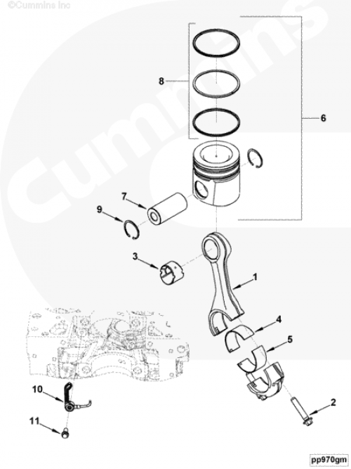  Cummins  Палец поршневой