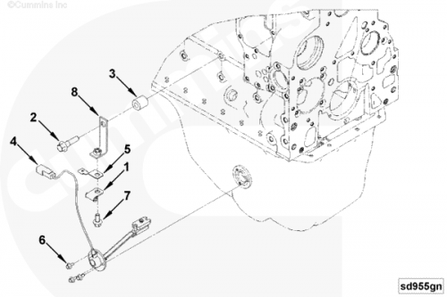  Cummins  Датчик уровня масла в поддоне