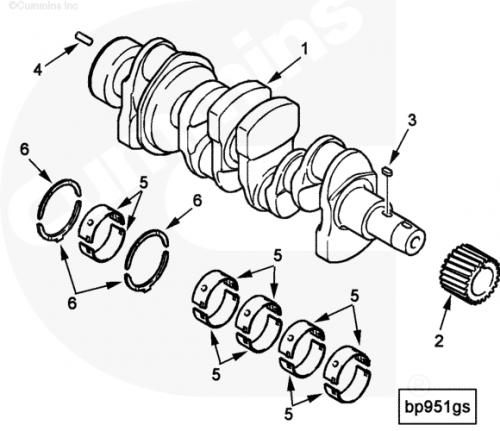  Cummins  Коленчатый вал