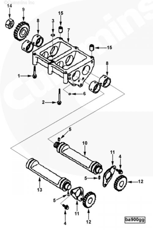  Cummins  Картер валов балансировочных
