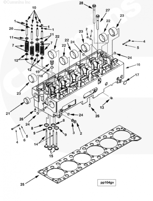  Cummins  Клапан впускной