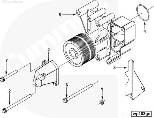  Cummins  Насос водяной (помпа)