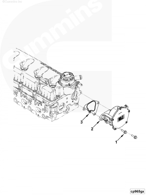  Cummins  Прокладка вакуумного насоса