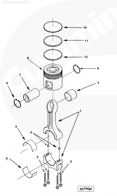  Cummins  Поршень