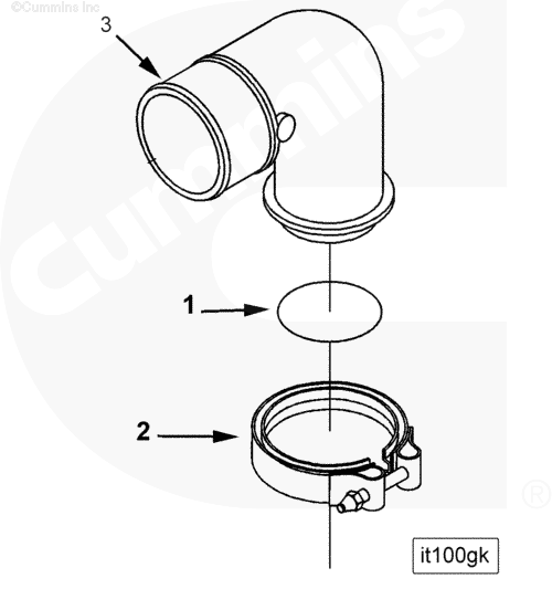  Cummins  Хомут патрубка воздушного