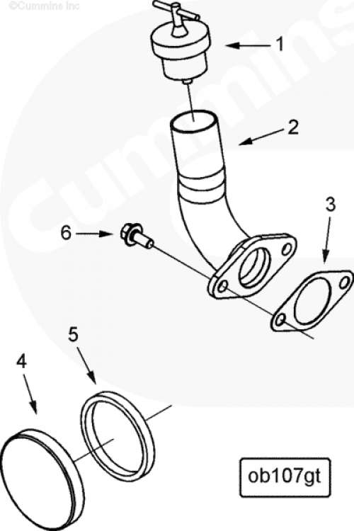  Cummins  Заглушка горловины маслозаливной