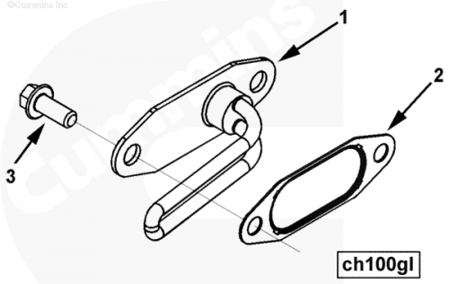  Cummins  Прокладка подогревателя двигателя