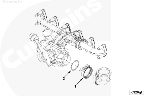  Cummins  Хомут турбины и интеркулера