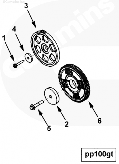  Cummins  Шестерня распредвала форсунок