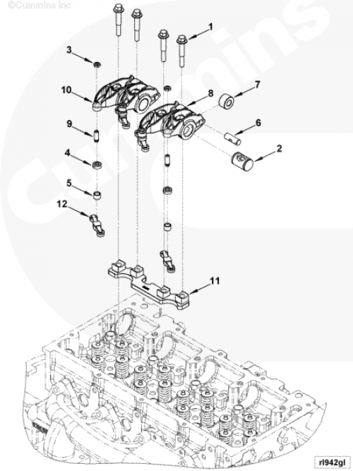  Cummins  Коромысло клапана впускного