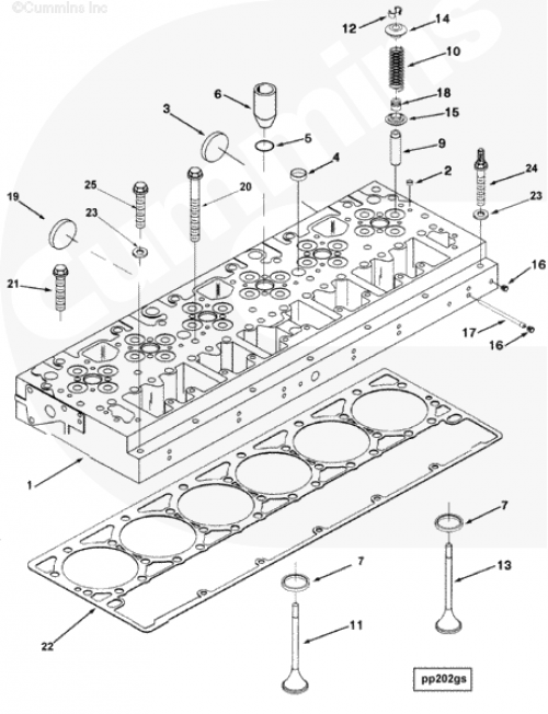  Cummins  Прокладка ГБЦ
