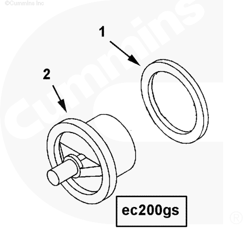  Cummins  Кольцо уплотнительное термостата