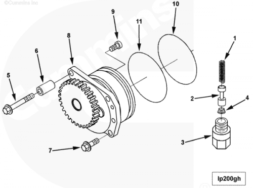  Cummins  Насос масляный