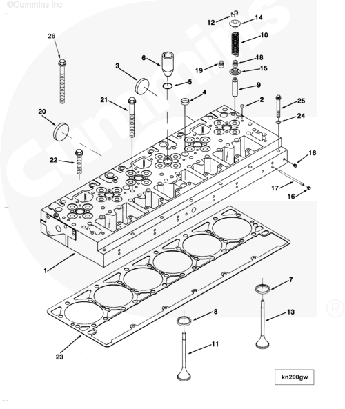  Cummins  Направляющая клапана