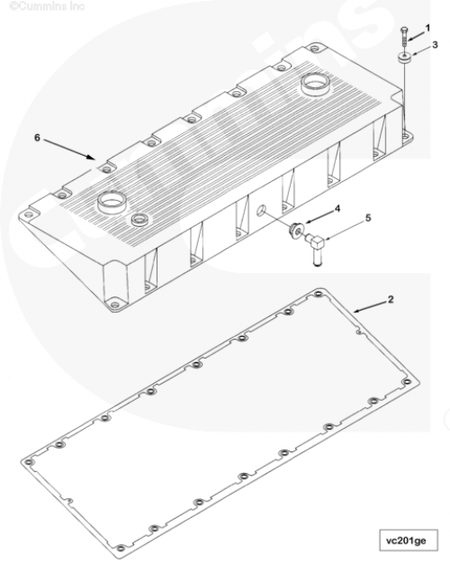  Cummins  Прокладка клапанной крышки