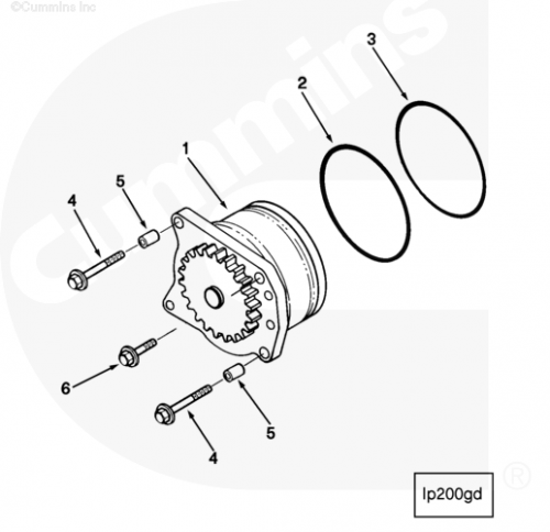  Cummins  Насос масляный