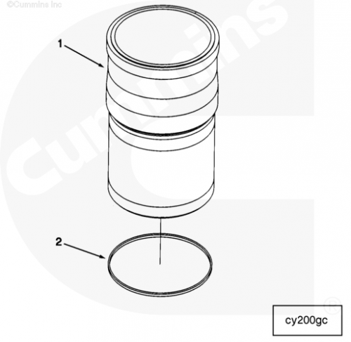  Cummins  Гильза ремонтная