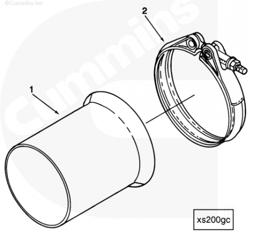 Cummins  Патрубок выпускного коллектора