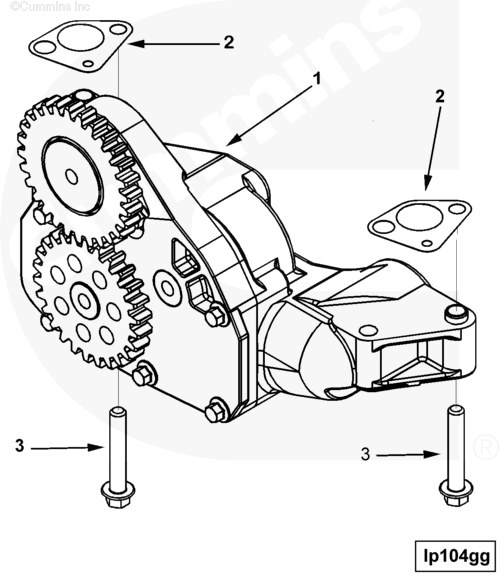  Cummins  Насос масляный