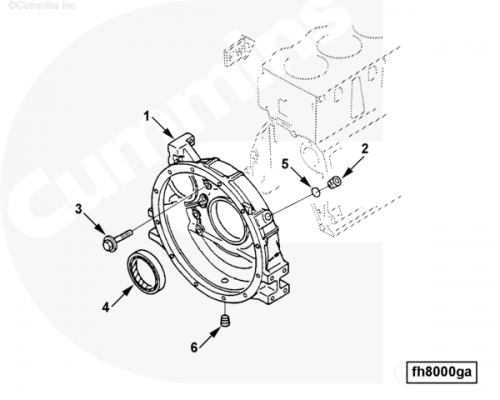  Cummins  Картер маховика