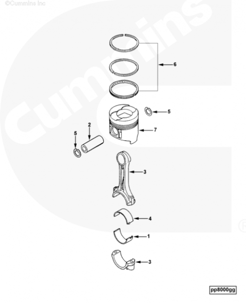  Cummins  Палец поршневой