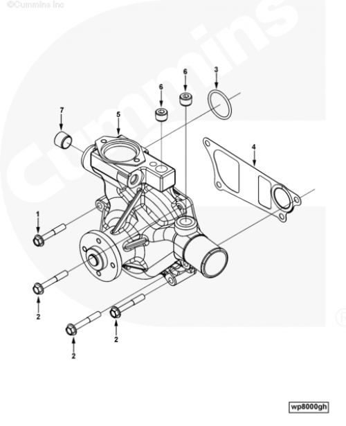  Cummins  Насос водяной (помпа)