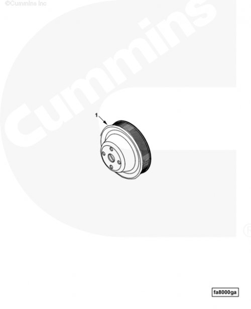  Cummins  Шкив вентилятора