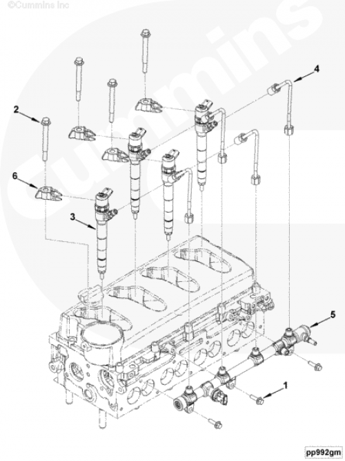  Cummins  Держатель форсунки