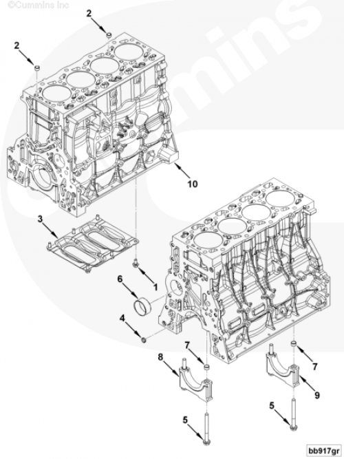  Cummins  Блок цилиндров Евро-4