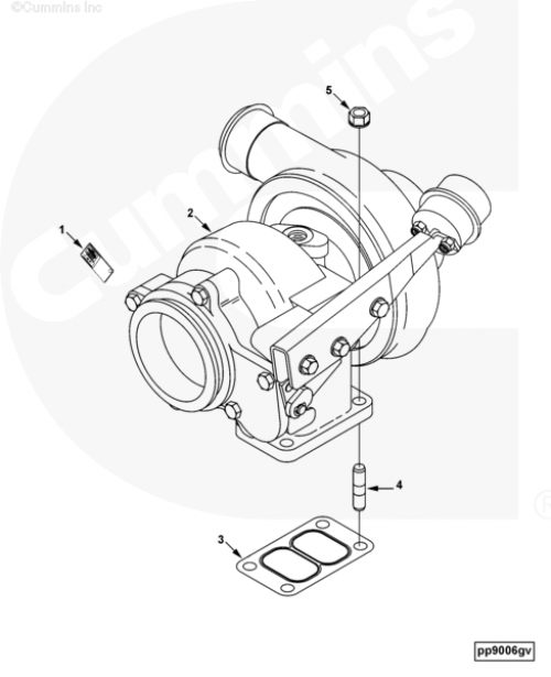  Cummins  Турбокомпрессор HX40W 