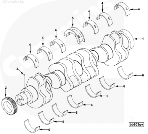  Cummins  Коленчатый вал