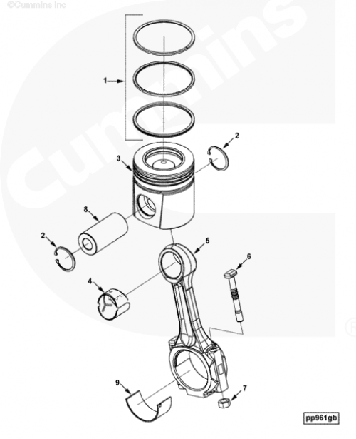  Cummins  Поршень в сборе