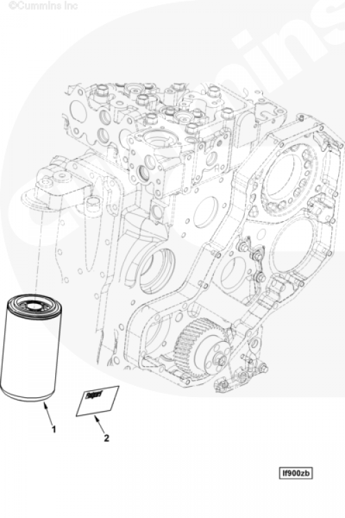  Cummins  Фильтр масляный Fleetguard LF3970