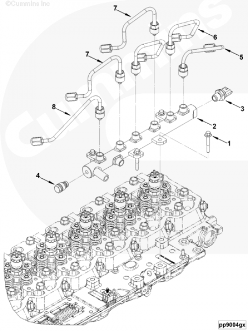  Cummins  Датчик давления топлива