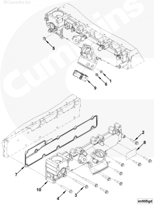  Cummins  Фиксатор нагревателя впускного воздуха