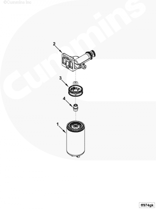  Cummins  Фильтр топливный с датчиком Fleetguard FS19732