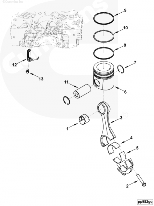  Cummins  Поршень в сборе