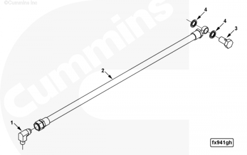  Cummins  Шланг подачи масла
