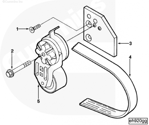  Cummins  Натяжитель ремня