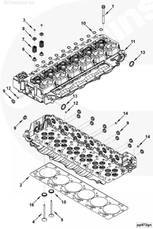  Cummins  Сухарь клапана 