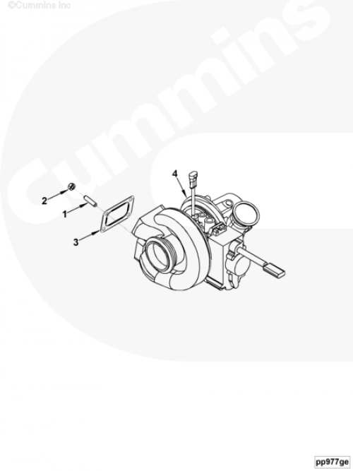  Cummins  Турбокомпрессор Honeywell Garrett TB34