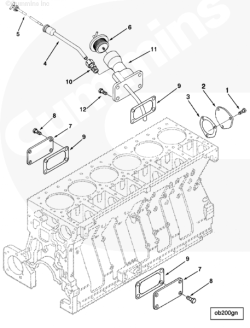  Cummins  Прокладка маслозаливной горловины