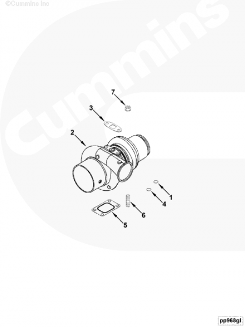  Cummins  Турбокомпрессор Holset HX351W