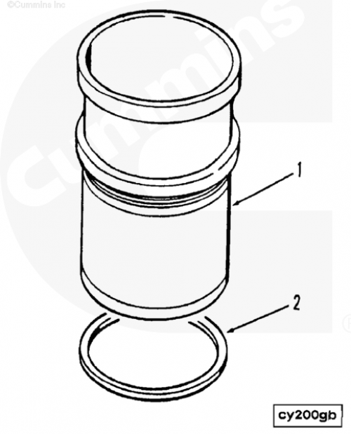  Cummins  Кольцо уплотнительное гильзы цилиндра