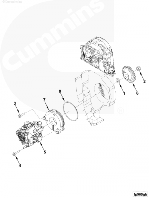  Cummins  Кольцо уплотнительное ТНВД